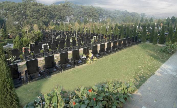 西安三兆村旁邊的墓地，安居一方